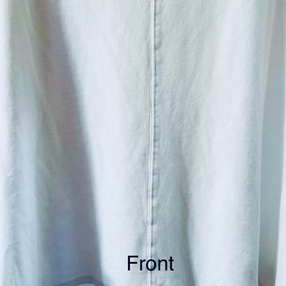 Isaac Mizrahi Live! Essentials Pima Cotton V-Neck Tunic. White. Size 2X - Picture 3 of 13